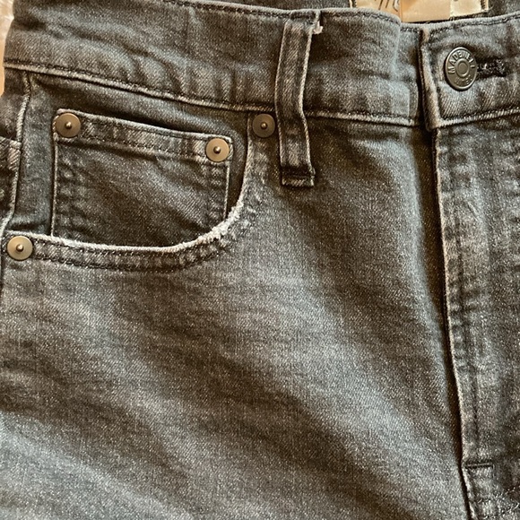 Madewell The Perfect Vintage Crop Jean 27 black high rise waist - Picture 5 of 13